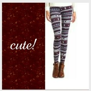 Sold!! aztec/tribal pattern cotton leggings.