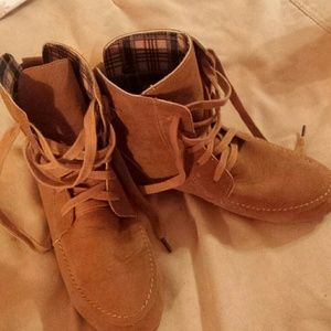 Tan  leather Macason's