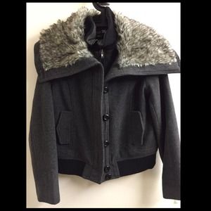 Forever 21 dark gray thick coat brand new