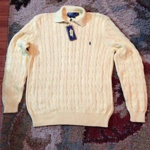 Men's Ralph Lauren Polo sweater ribbed large