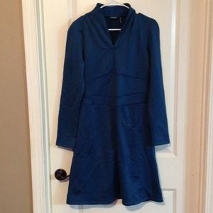 Athleta teal dress small long sleeve warm fall