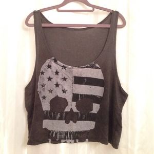 Brandy Melville skull tank