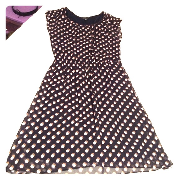Navy, polka dot dress - Picture 1 of 1