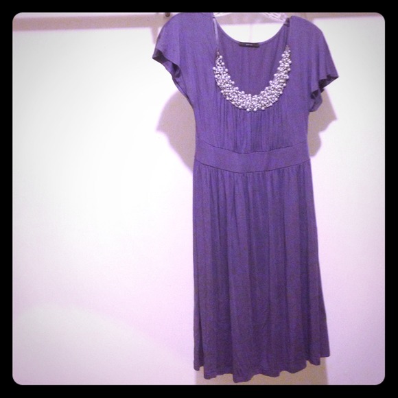 Cute & Flirry Lilac Dress w/ fun beading