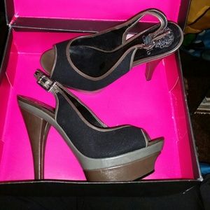 Vince Camuto open toe high heels