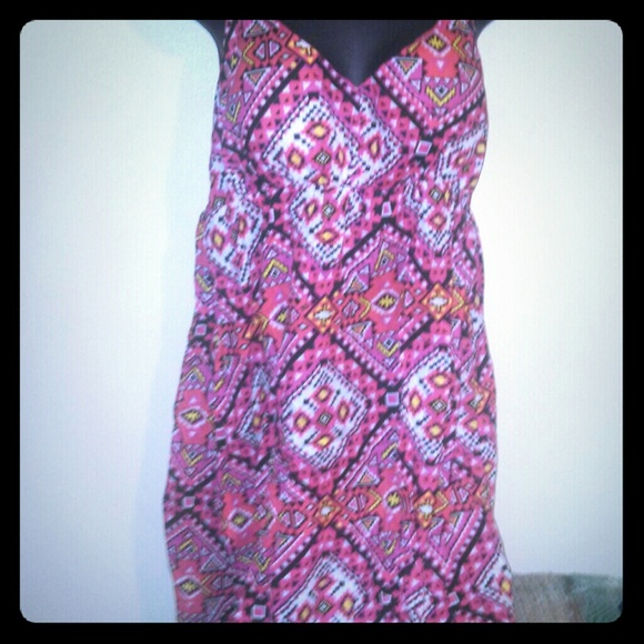 Pink tribal dress