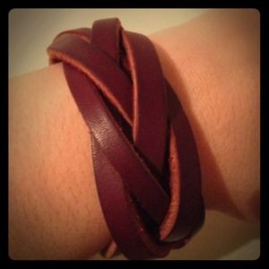 Braided Leather Wrist Bracelet