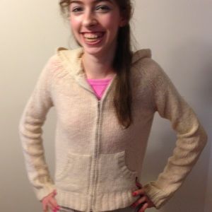 Abercrombie and Fitch Cream sweater Sz M