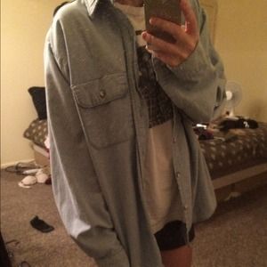 Oversized denim top