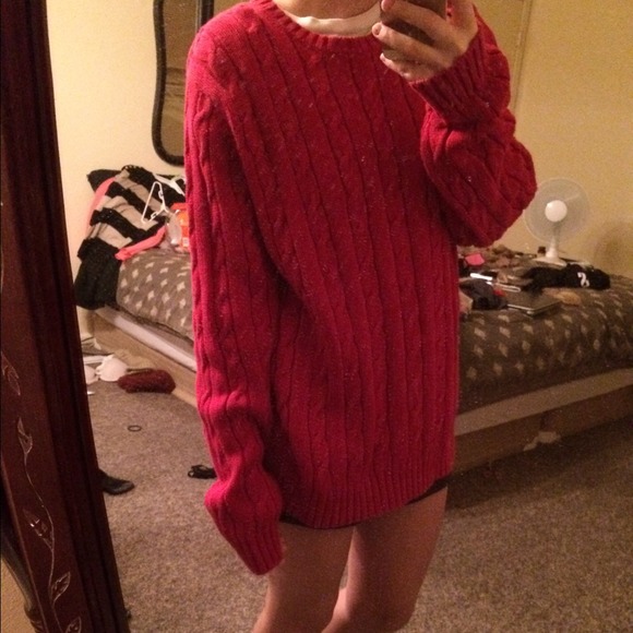Red sweater