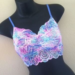 VS PINK Rose Lace Bralette