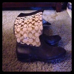 Coach cold weather boots