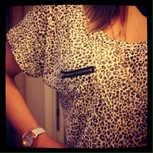 Sheer Leopard top