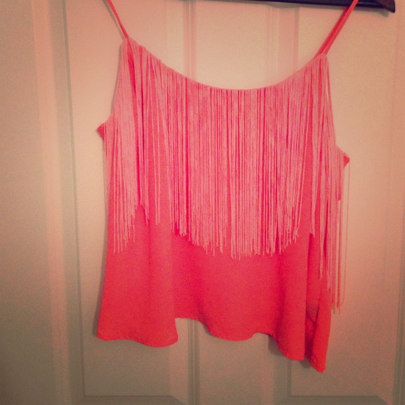 Fringe crop top tank