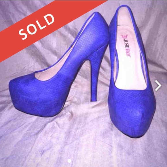 JustFab Faux Snake Skin Skyle Heel