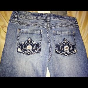 White House Black Market Jeans with bling!
