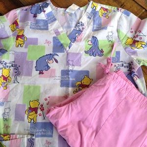 Winnie the Pooh scrub top