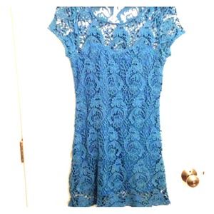 ❤️sold❤️Blue lace dress