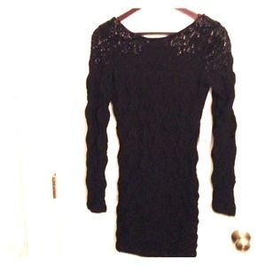 Long sleeve cocktail dress