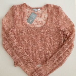 NWT Lace long sleeve tshirt