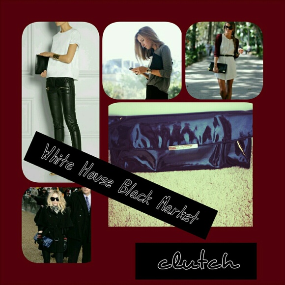 Patent leather clutch