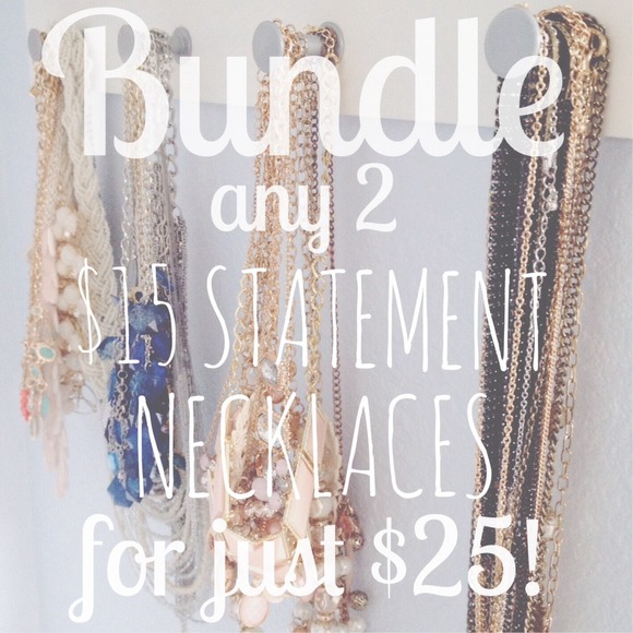 NEW! Glam statement necklace - Picture 3 of 3