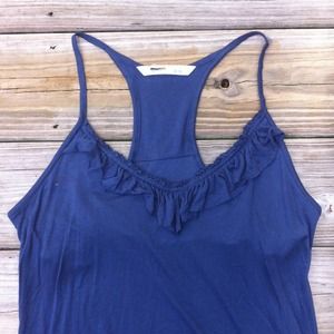 OLD NAVY smokey blue bubble tank. M