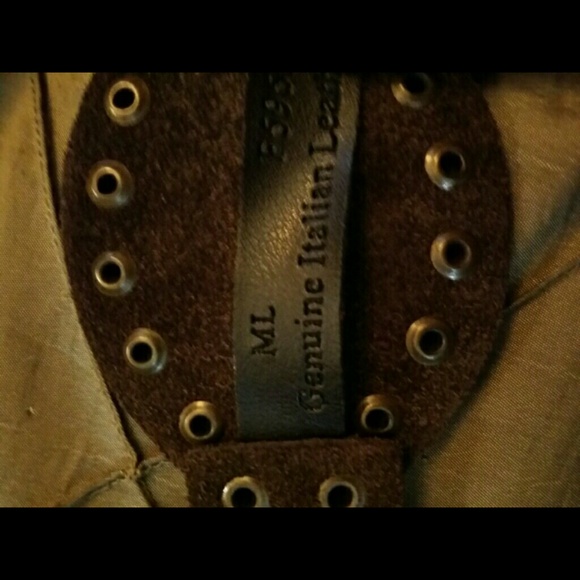 Authentic Italian leather fringe belt - Picture 3 of 4