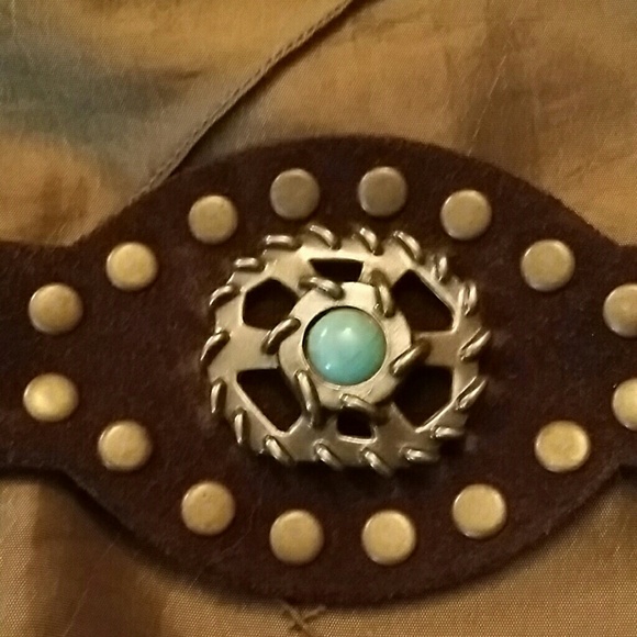 Authentic Italian leather fringe belt - Picture 4 of 4