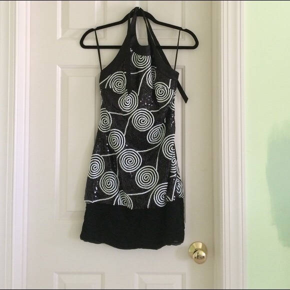 Cache sequined dress