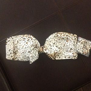Victoria's Secret leopard bikini top
