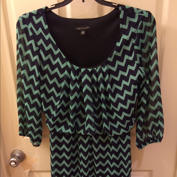 City Triangle Chevron Dress