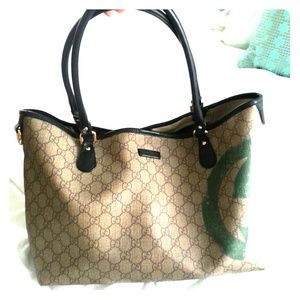 GUCCI monogram medium Italy GG flag unicef tote