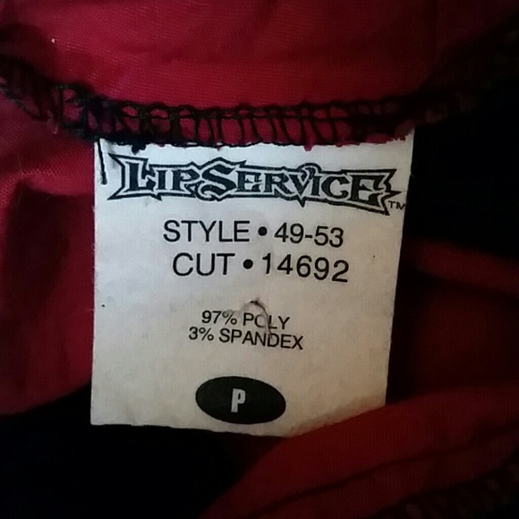 Vintage bondage lip service school girl skirt