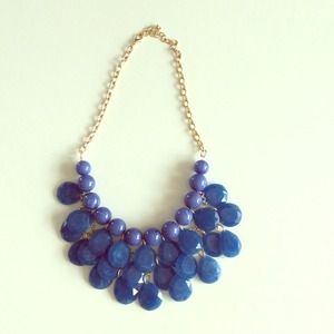 Beautiful blue statement necklace