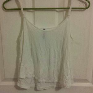 Thin white crop top
