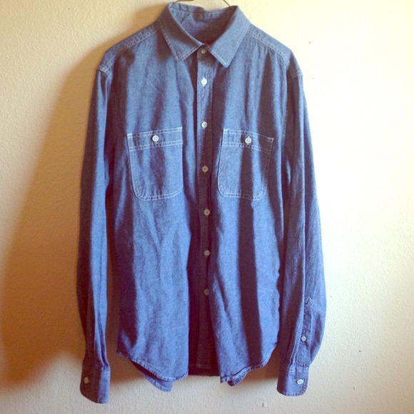 Denim Button Up Top