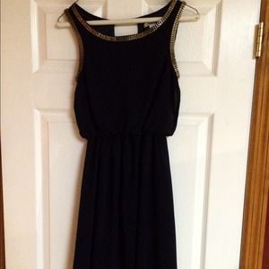 🚫 SOLD 🚫Navy blue XS high low dress