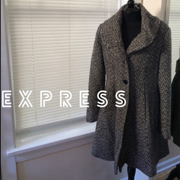 Long tweed Express coat