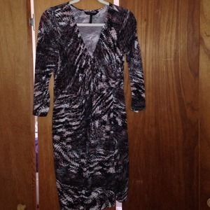 BCBG Max Azria Faux Wrap Dress, Size M