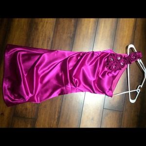 B. Darlin hot pink homecoming dress