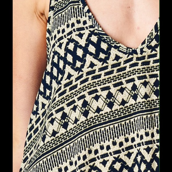 Boho Style Olive Print Dress - Picture 2 of 4