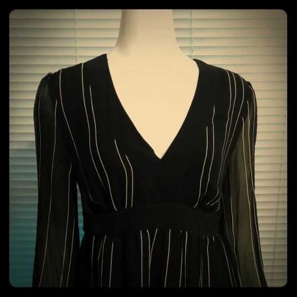 Michael Kors Black and White Blouse