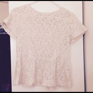 French connection floral peplum blouse