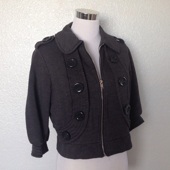 Charcoal grey coat size small