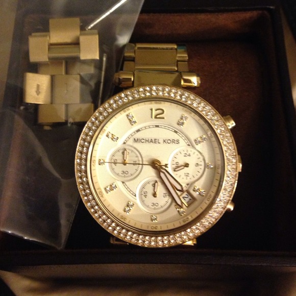 Gold Michael Kors watch