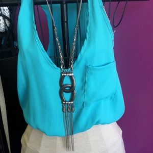 NEW! Charcoal OR gold pendant necklace