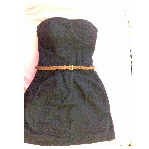 Navy blue mini dress