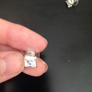 Fake diamond earrings!