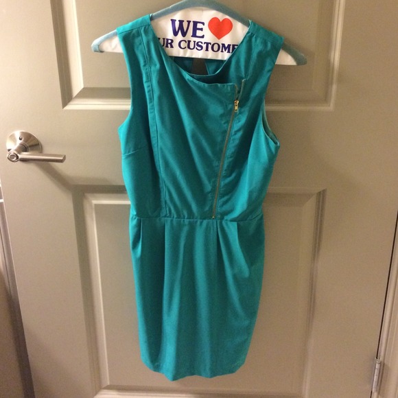 Backless teal dress only worn twice